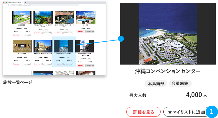 マイリストについて | 施設一覧ページ