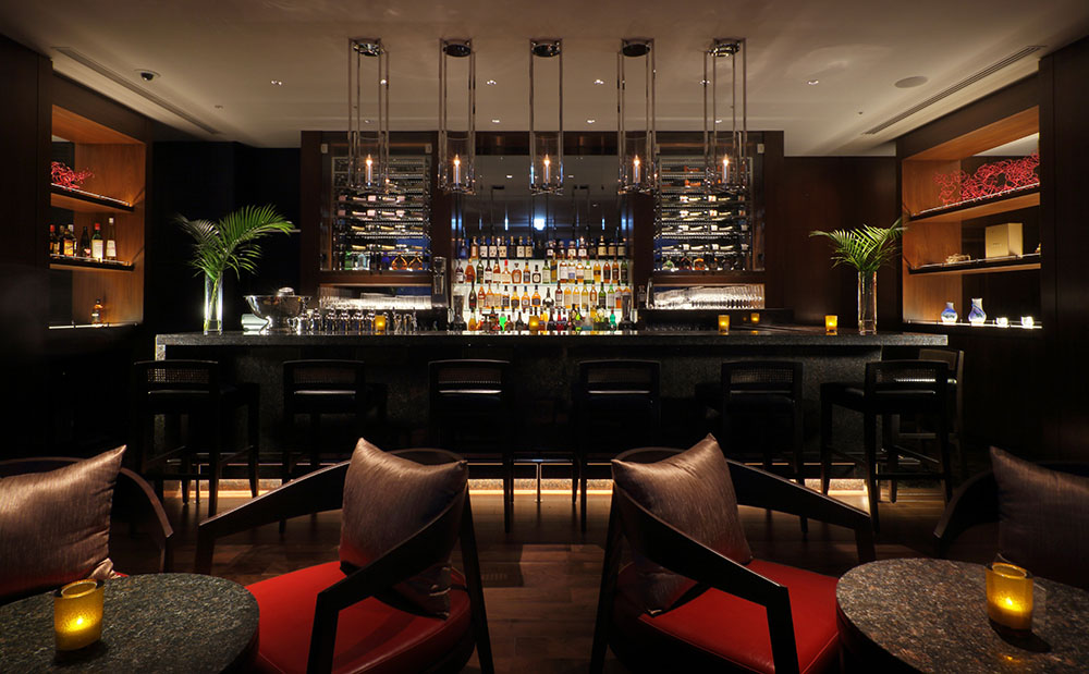 the bar