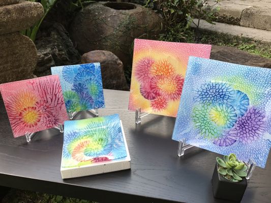 Product- Dyed Coral Plate