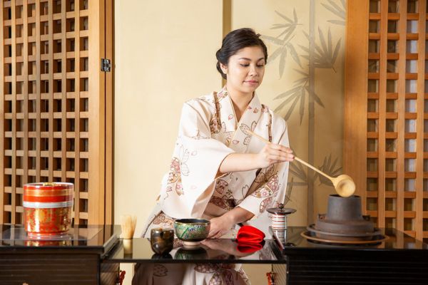 茶道　体験内容②笹桐庵