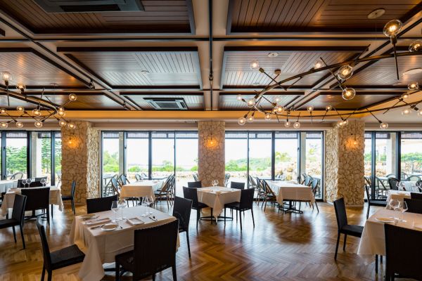 Interior view of Mediterranean restaurant