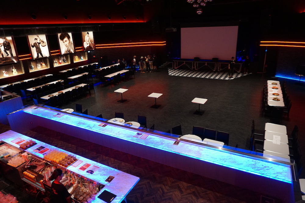 Event layout with some table seating