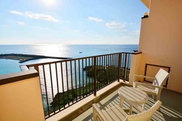 View of the Miyako Blue Sea from the Tower Wing