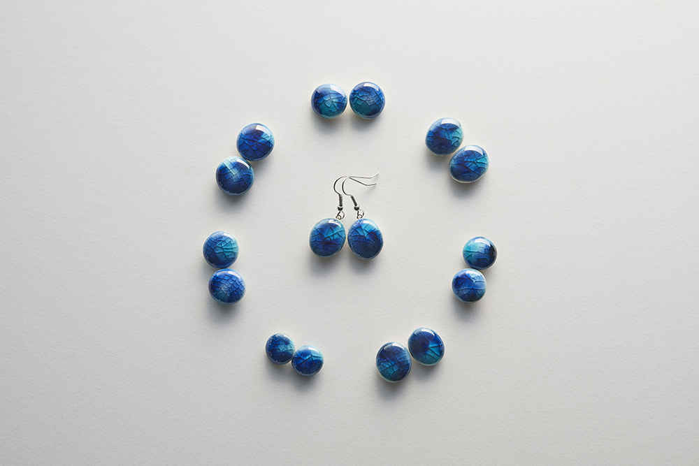 Happy blue Accessories- Pierced Earrings