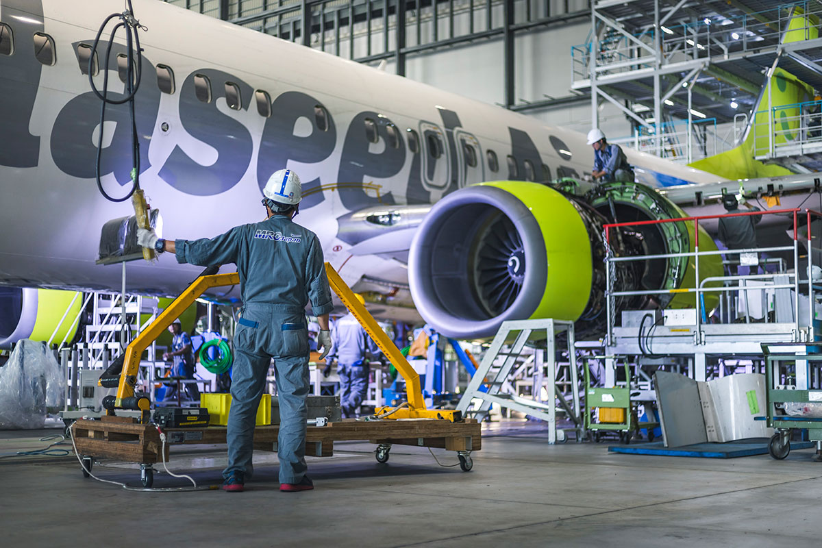 MRO Japan機体整備工場見学