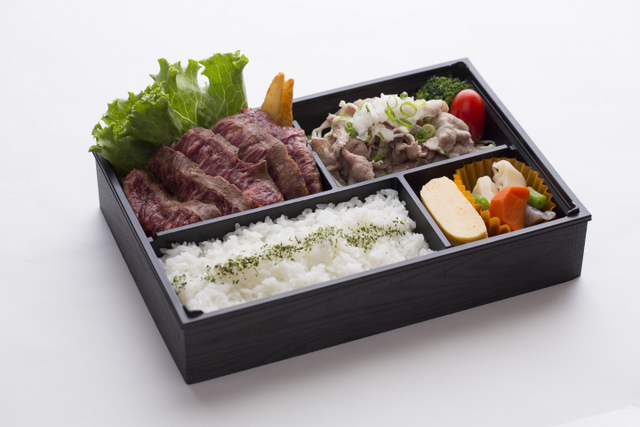 ステーキと豚しゃぶコンボ弁当